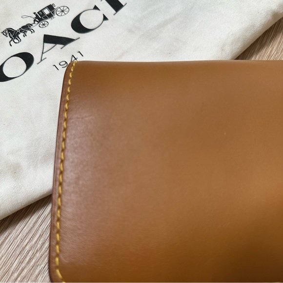 Gently Worn Coach Dinky Crossbody in Camel - Picture 9 of 15